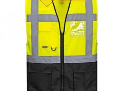 Veste reflectorizante negru cu verde